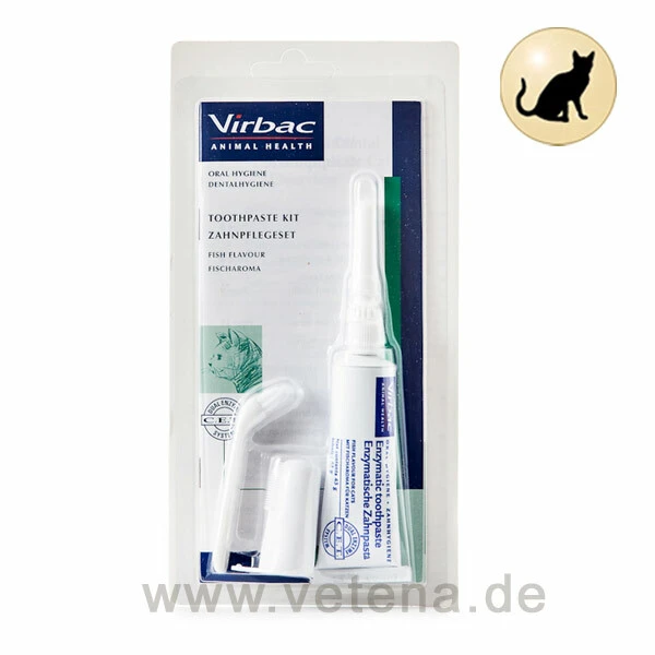 Virbac C.E.T. Zahnpflegeset Inkl. Zahnpasta Für Katzen 1 Virbac C.E.T. Zahnpflegeset Inkl. Zahnpasta Für Katzen