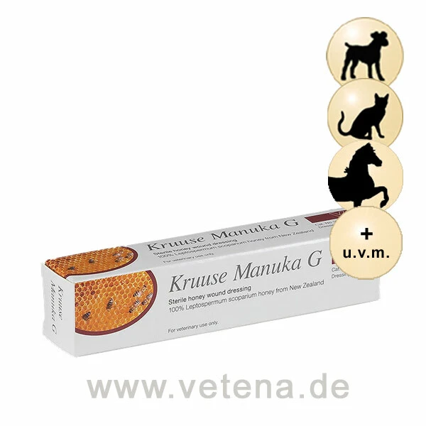 DECHRA Kruuse Manuka G - Sterile Honig-Wundsalbe Für Tiere 1 DECHRA Kruuse Manuka G - Sterile Honig-Wundsalbe Für Tiere